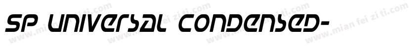SP Universal Condensed字体转换